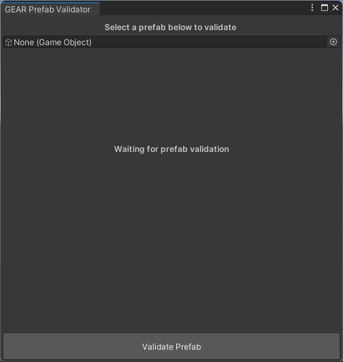 Prefab Validation Before